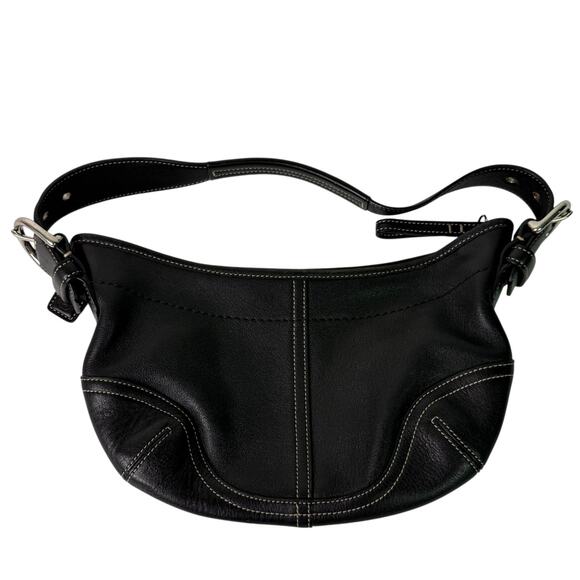 Coach 9541 Soho Small Hobo Black Leather Bag Purse Shoulder Bag Y2K Vintage - Picture 3 of 16